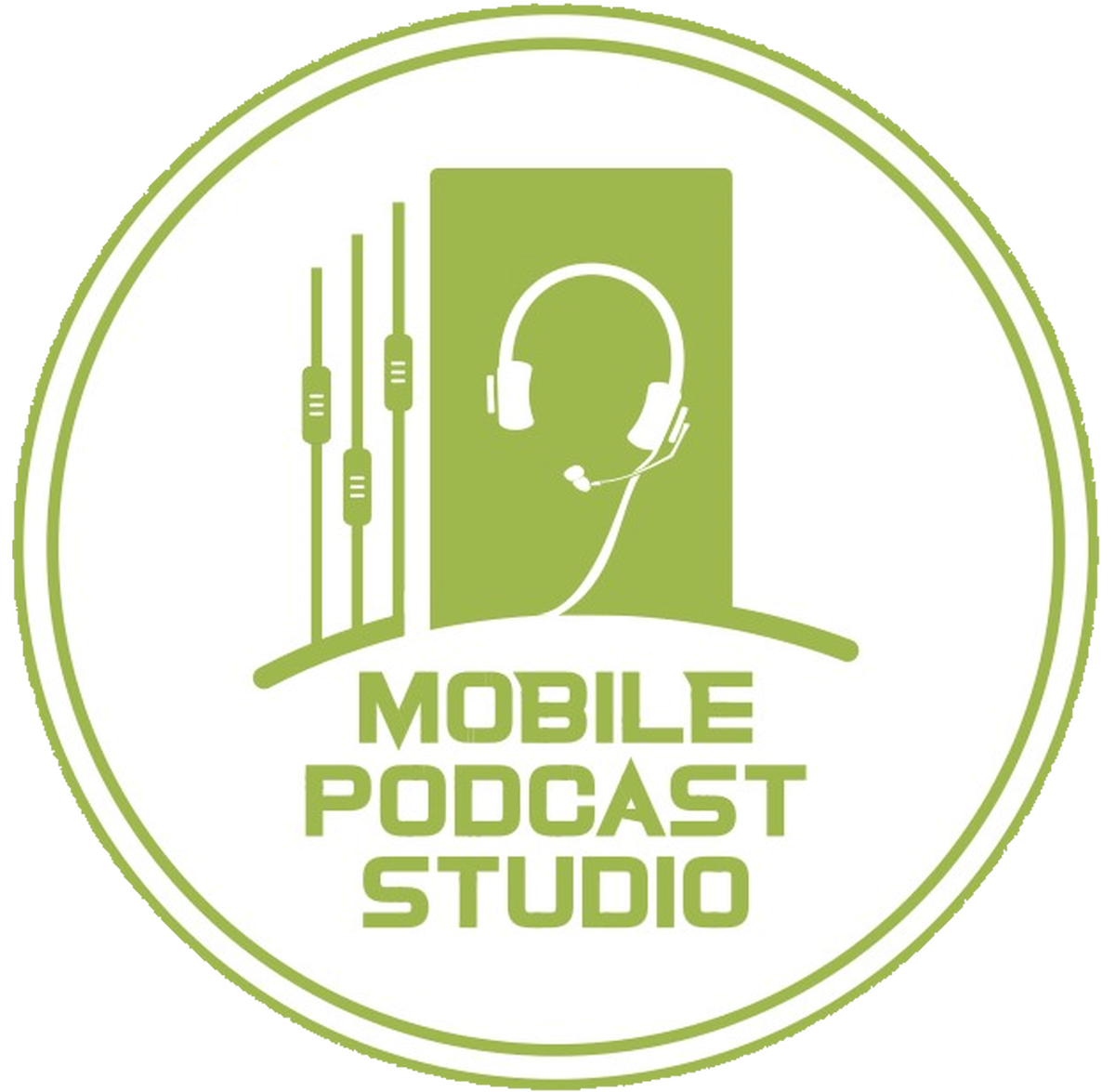 mobile podcast studio logo
